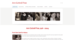 Desktop Screenshot of anncottrellfree.org