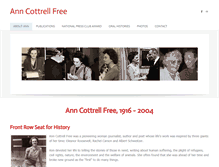 Tablet Screenshot of anncottrellfree.org